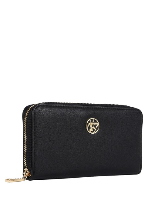 RIBBON Cartera grande con cremallera NEGRO - Carteras Mujer