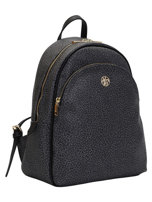 LUX Mochila redonda con bolsillo NEGRO - Bolsos Mujer
