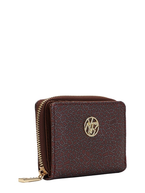 LUX Cartera compacta caoba - Carteras Mujer
