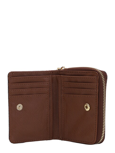 LUX Cartera compacta caoba - Carteras Mujer