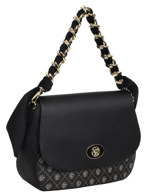 EMILY Bolso de hombro con cadena logotipo oscuro - Bolsos Mujer