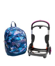 SEVEN GLOOMY HEART Mochila con ruedas, desmontable - Mochilas con ruedas