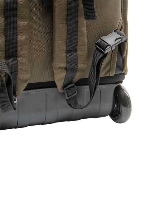 SOLID GRS Mochila con carrito de 2 ruedas, fija militar verde - Mochilas con ruedas