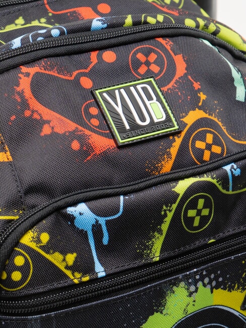 FLASHY SIGN Mochila con carrito negro - Mochilas con ruedas