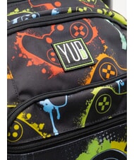 YUB FLASHY SIGN Mochila con carrito negro - Mochilas con ruedas - 3