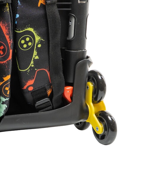 FLASHY SIGN Mochila con carrito negro - Mochilas con ruedas