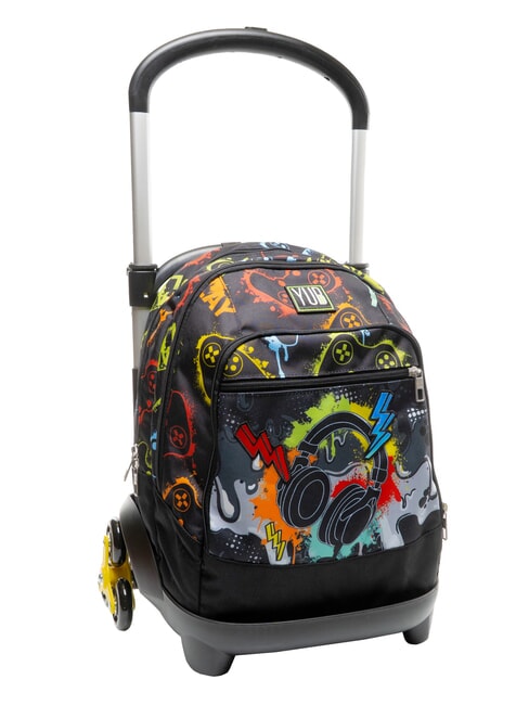 FLASHY SIGN Mochila con carrito negro - Mochilas con ruedas
