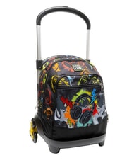YUB FLASHY SIGN Mochila con carrito negro - Mochilas con ruedas - 6