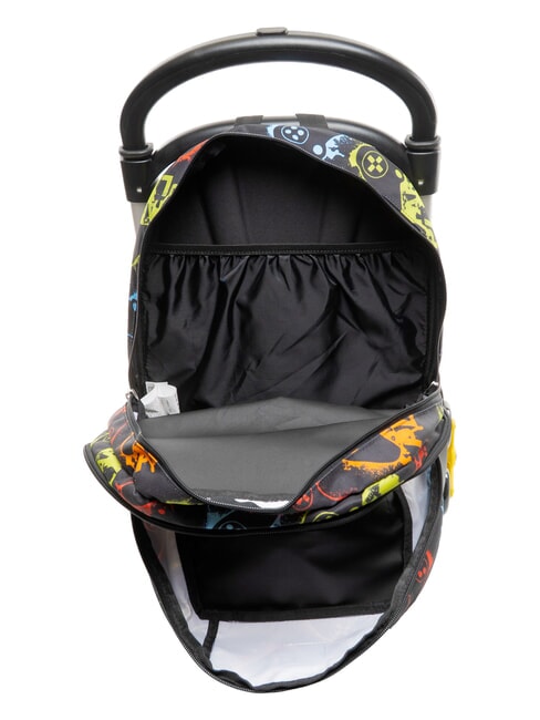 FLASHY SIGN Mochila con carrito negro - Mochilas con ruedas