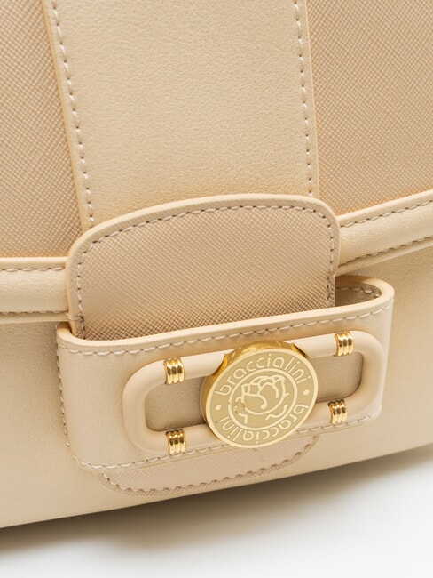 CHAIN Bolso de mano con correa para el hombro. beige - Bolsos Mujer