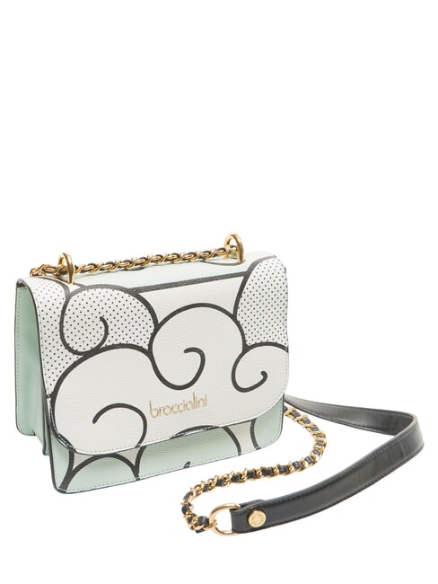 MICHELLE Mini bolso bandolera con solapa celestial - Bolsos Mujer