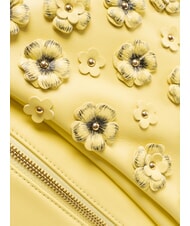 BRACCIALINI SOFIA Mochila de piel con peque&ntilde;as flores amarillo - Bolsos Mujer - 4