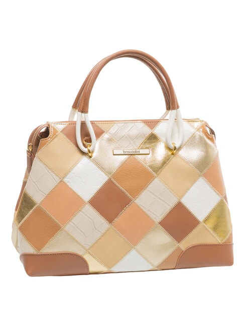 PATCH bolso beige - Bolsos Mujer