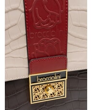 BRACCIALINI ALICIA Bolso de mano de cuero multicolor/ciruela - Bolsos Mujer - 3