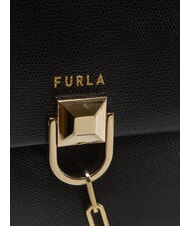 FURLA MISS MIMI Bolso de mano con correa para el hombro. desierto + negro - Bolsos Mujer - 3