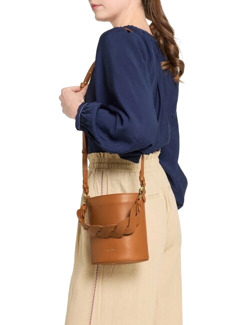 CHARLOTTE Mini bolso cubo de piel CUIR - Bolsos Mujer