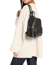 COCCINELLE CHARLOTTE Mochila de cuero negro - Bolsos Mujer - 6