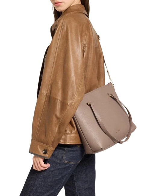 MARINA Bolsa de compras de cuero topo c&aacute;lido - Bolsos Mujer