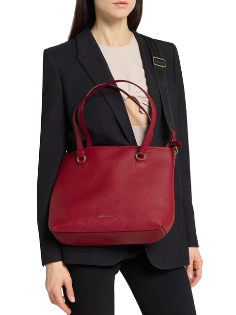 MARINA Bolsa de compras de cuero sangr&iacute;a - Bolsos Mujer