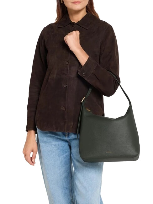 CHERRY Bolso de hombro de piel negro - Bolsos Mujer