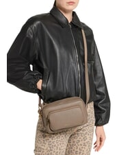 COCCINELLE SAGITTA Mini habitaci&oacute;n de cuero topo c&aacute;lido - Bolsos Mujer - 2