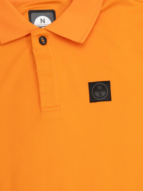 NORTH TECH Polo casual de manga corta papaya naranja - camisa polo