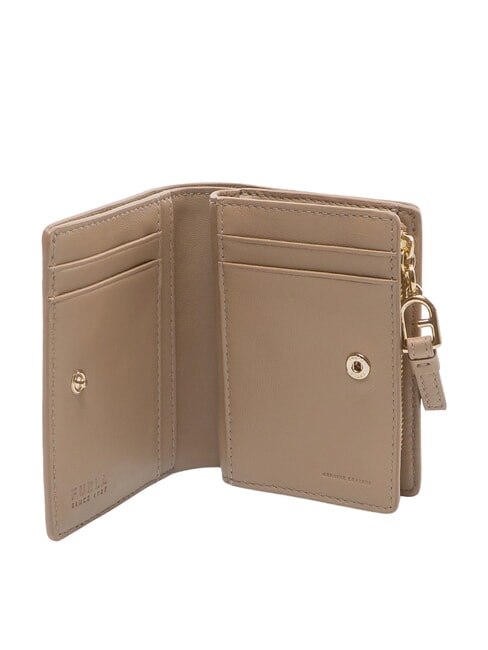 CAMPIONARIO - NUVOLA  Cartera compacta de cuero gris - Carteras Mujer