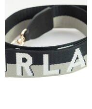 FURLA FIONA  Correa de hombro con logotipo m&aacute;rmol negro - Accesorios para bolsos - 3