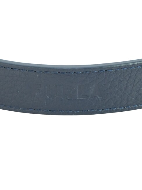 CAMPIONARIO - GIOVE Correa de hombro con logo, de piel. Mediterr&aacute;neo + negro - Accesorios para bolsos
