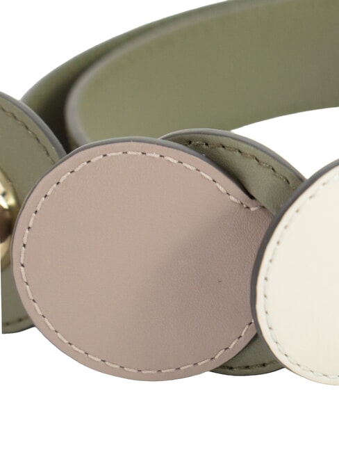 CAMPIONARIO - SFERA Correa de hombro de cuero tonos de salvia - Accesorios para bolsos