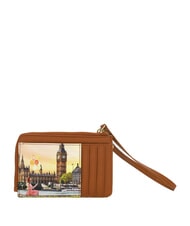YNOT YESBAG Tarjetero plano con cremallera y correa de mu&ntilde;eca flor amarilla - Carteras Mujer - 3