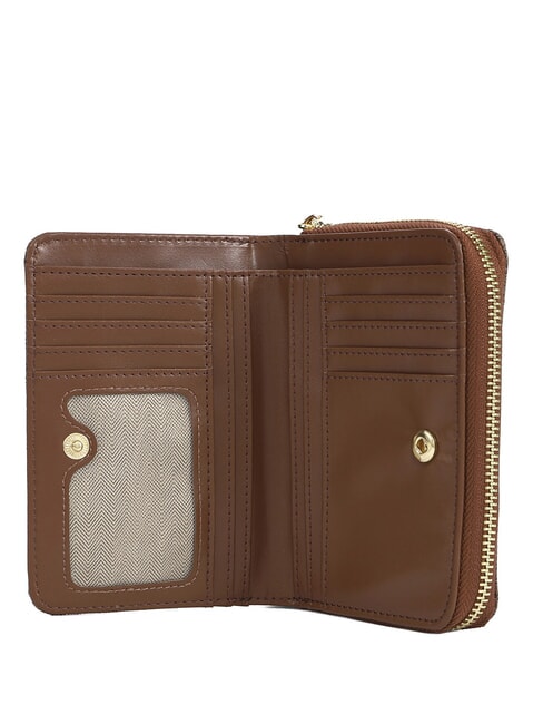 LUX Monedero mediano chocolate - Carteras Mujer