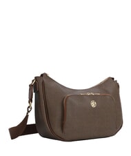 YNOT LUX Bolso de hombro tipo hobo con bolsillo chocolate - Bolsos Mujer - 2
