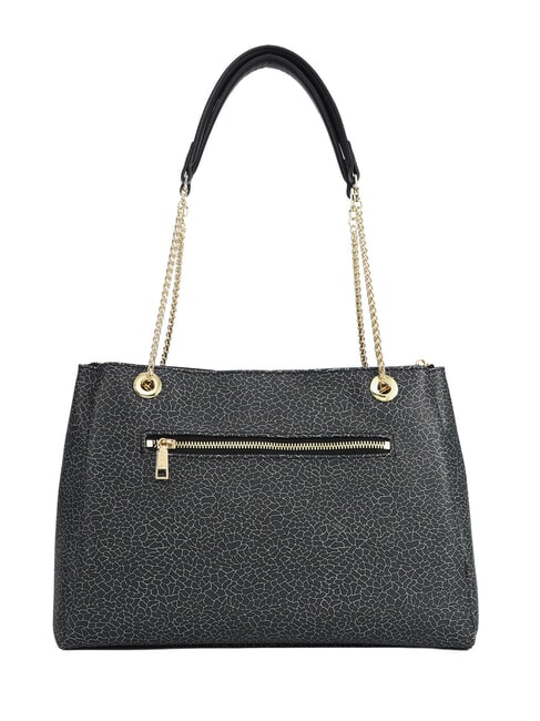 LUX Bolso de hombro con asas de cadena NEGRO - Bolsos Mujer