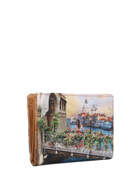 YESBAG Tarjetero con monedero canal florido - Carteras Mujer