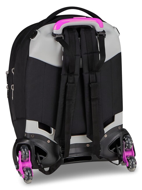 PLUMPY LINE GIRL Mochila con ruedas de doble cara negro - Mochilas con ruedas