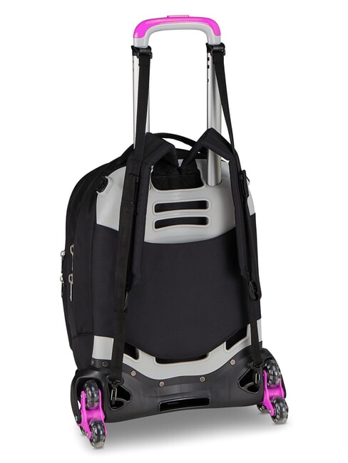 PLUMPY LINE GIRL Mochila con ruedas de doble cara negro - Mochilas con ruedas