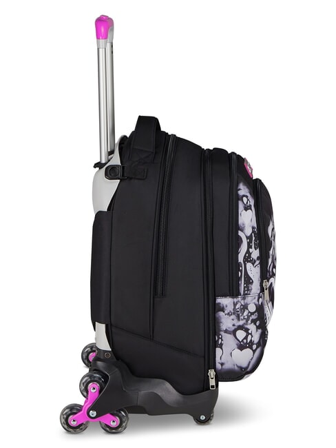 PLUMPY LINE GIRL Mochila con ruedas de doble cara negro - Mochilas con ruedas