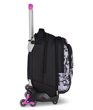 SEVEN PLUMPY LINE GIRL Mochila con ruedas de doble cara negro - Mochilas con ruedas - 6