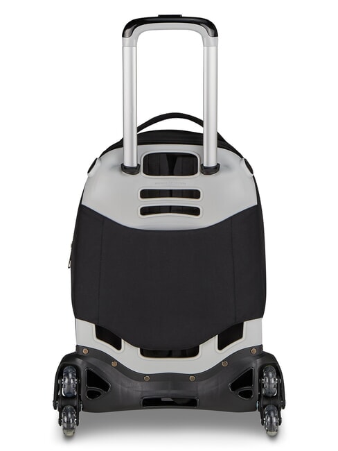 PLUMPY LINE BOY Mochila doble con carrito negro - Mochilas con ruedas