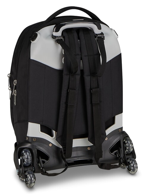 PLUMPY LINE BOY Mochila doble con carrito negro - Mochilas con ruedas