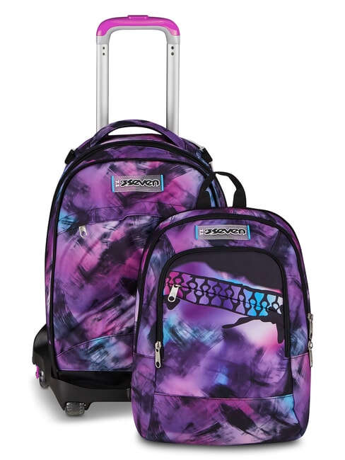 PINK FUSION Mochila con ruedas desmontable Rosa - Mochilas con ruedas