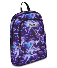 SEVEN LOVEPASS Mochila con ruedas 3 en 1 violeta m&aacute;gica - Mochilas con ruedas - 8