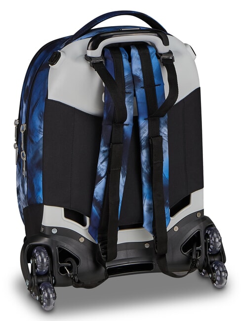 BLU FUSION Mochila con ruedas 3 en 1 turquesa fluorescente - Mochilas con ruedas