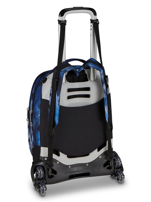 BLU FUSION Mochila con ruedas 3 en 1 turquesa fluorescente - Mochilas con ruedas