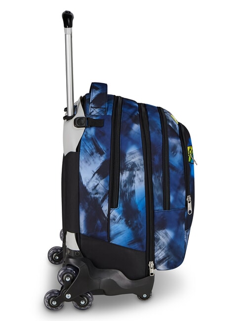 BLU FUSION Mochila con ruedas 3 en 1 turquesa fluorescente - Mochilas con ruedas