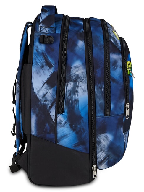 BLU FUSION Mochila con ruedas 3 en 1 turquesa fluorescente - Mochilas con ruedas