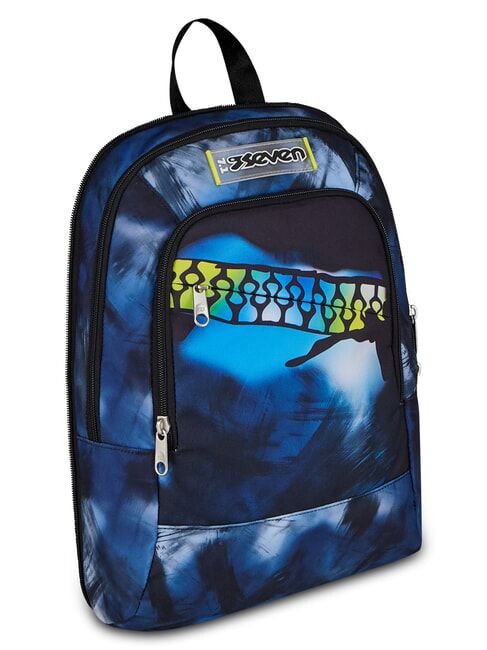 BLU FUSION Mochila con ruedas 3 en 1 turquesa fluorescente - Mochilas con ruedas