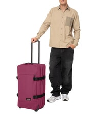 EASTPAK TRANVERZ M Carro mediano vino borgo&ntilde;a - Trolley Semirr&iacute;gidos - 6