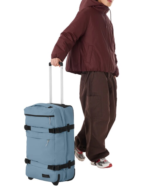 TRANSIT'R PLUS M Carrito mediano lona azul polvo - Trolley Semirr&iacute;gidos